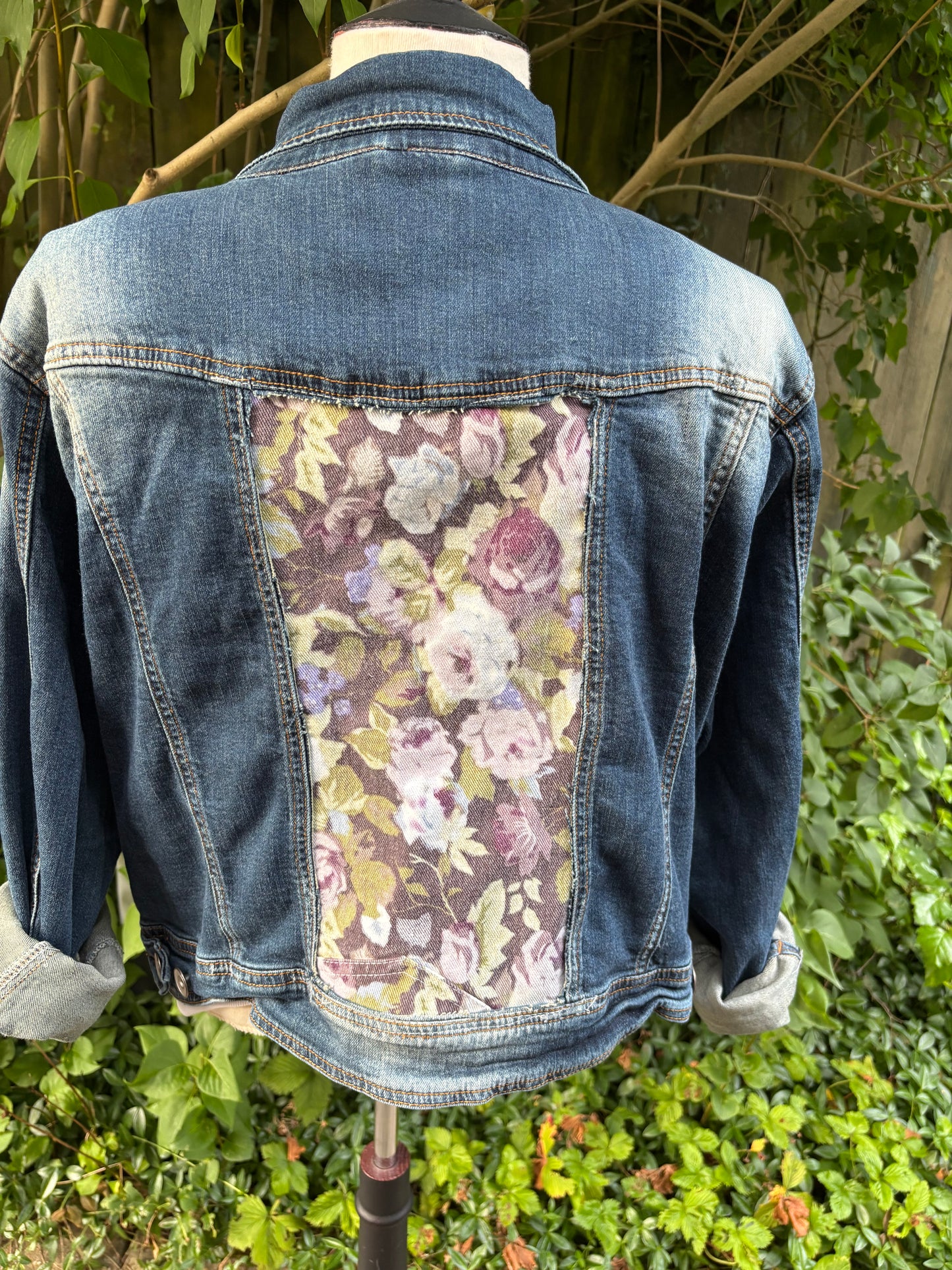 The Garden Rebel - Where denim grit meets floral grace.