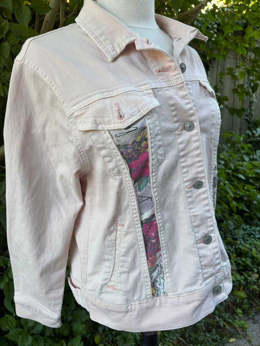 Blush Script - A love letter in denim and rose.